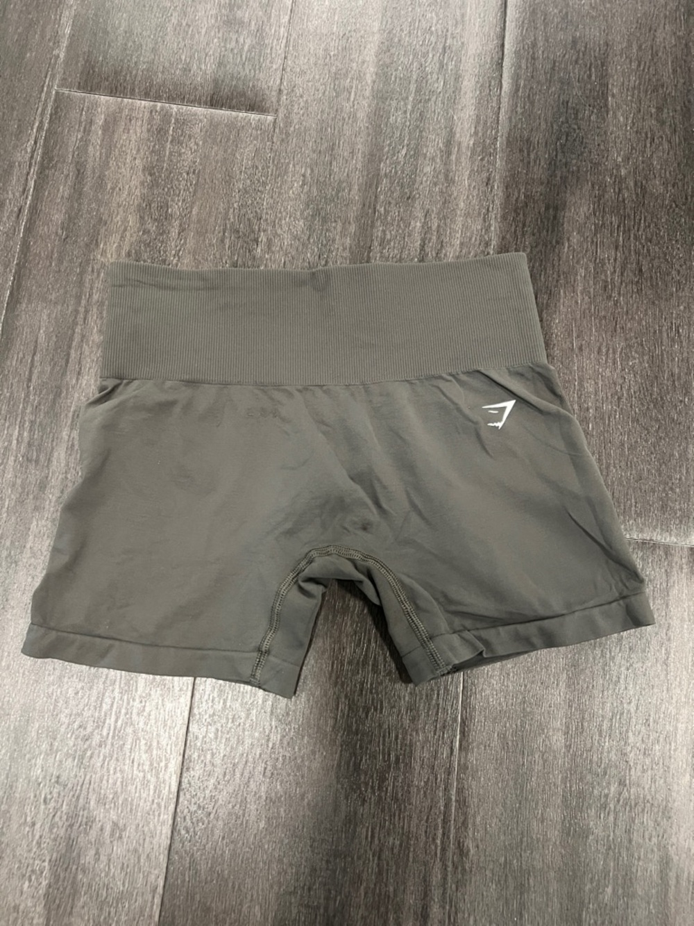 Gymshark Grey High-Waist Seamless Bike Shorts